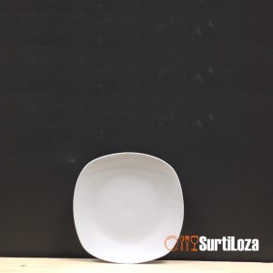 PLATO POSTRE DE 19CM SEMICUADRADA