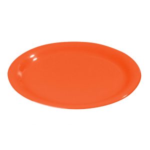 Melamina Naranja Plato Oval 11.5 Pg