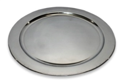 Plato Base Con Cordon No 1 Acero Inoxidable 28 cm