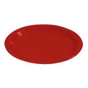 Melamina Rojo Plato Oval 11 Pg