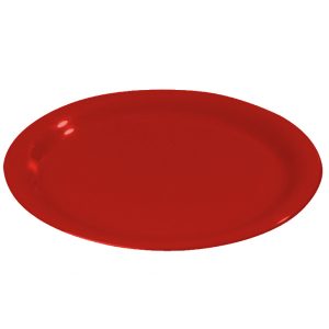 Melamina Rojo Plato Oval 13 Pg