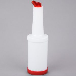 BOTE PARA MEZCLA 1/2LT TAPA ROJO