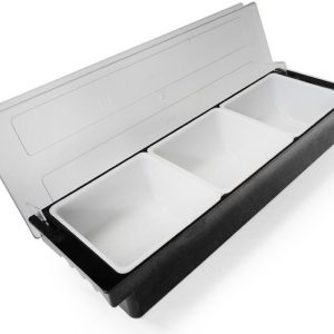 CAJA PARA CODIMENTOS 3 COMPARTIMENTOS
