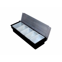 CAJA PARA CONDIMENTOS 4 COMPARTIMENTOS