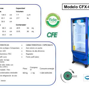 REFRIGERADOR VERTICAL CRIOTEC CFX-08