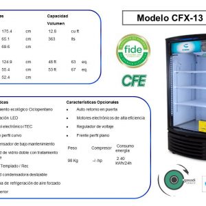REFRIGERADOR VERTICAL CRIOTEC CFX-13