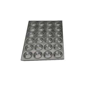 CHAROLA MUFFIN ALUMINIO 24 pz 7 cm