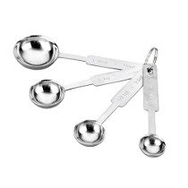 CUCHARAS MEDIDORAS 4 PZ PESADAS ACERO INOX