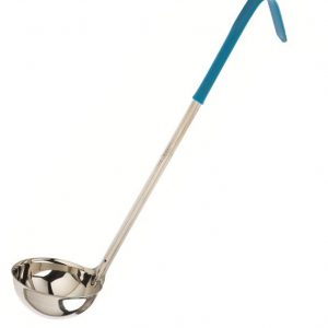 CUCHARON 2 OZ ACERO INOX UNA PIEZA AZUL