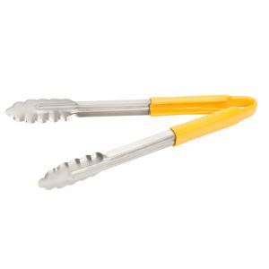 PINZA 12PG AMARILLO ACERO INOXIDABLE