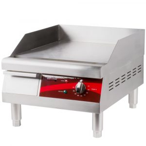 PLANCHA ELECTRICA CHICA 40 CMS ACERO INOXIDABLE EG16N DE 1750W MEDIDAS GENERALES: 15 3/4 X 19 7/16 X 13 3/8 - 15 3/8 PG AVANTCO