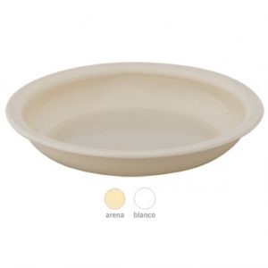 PLATO HONDO GRANDE POLICARBONATO 20.5CM/350ML (42 PZS. POR CAJA) 
