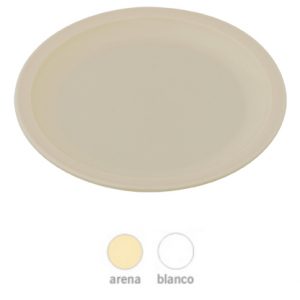 PLATO PLANO EXTRA GRANDE POLICARBONATO 24.5CM (50 PZS. POR CAJA) 