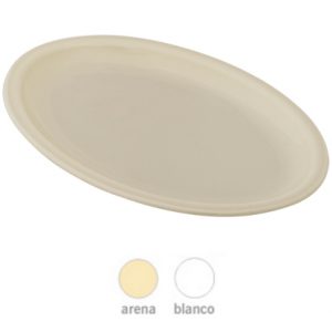 PLATO TAMPIQUENO GRANDE POLICARBONATO 34X25.2X2CM (48 PZS. POR CAJA) 