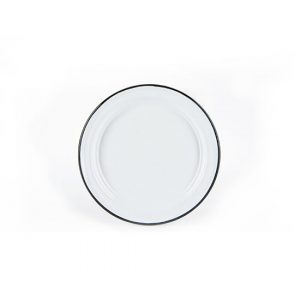 PLATO PLANO 22 PELTRE NEGRO BRILLANTE