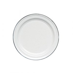 PLATO PLANO 30 PELTRE BLANCO CON FILO NEGRO BACK