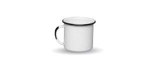 VASO RECTO 8 PELTRE BLANCO CON FILO NEGRO
