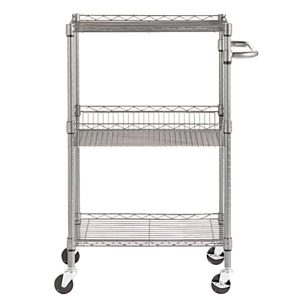 CARRO DE SERVICIO DE ACERO CROMADO 71 X 41 X 99 cms MODELO W342416BA