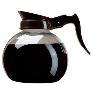 JARRA PARA CAFÉ TRANSPARENTE COLOR CAFÉ DE 1.9 LTS (64oz)