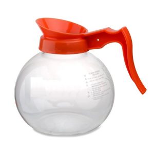 JARRA PARA CAFÉ TRANSPARENTE COLOR NARANJA DECAF DE 1.9 LTS (64oz)
