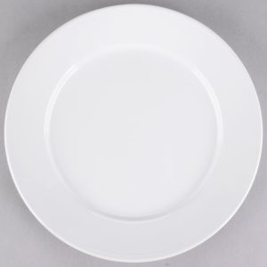 PLATO TRINCHE DE 24.45 cms MARCA ECOR BLANCO BRILLANTE