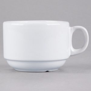 TAZA CAPACIDAD DE 207ml (7 oz.) MARCA ECOR BLANCO BRILLANTE