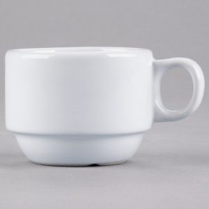 TAZA CAPACIDAD DE 89ml (3 oz.) MARCA ECOR BLANCO BRILLANTE