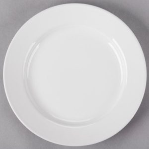 PLATO POSTRE DE 20.96 cms MARCA ECOR BLANCO BRILLANTE
