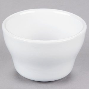 PLATO BOWL TAZON CONSOME CAPACIDAD DE 214ml (7.25 oz.) MARCA ECOR BLANCO BRILLANTE (CAJA CON 36 PIEZAS)