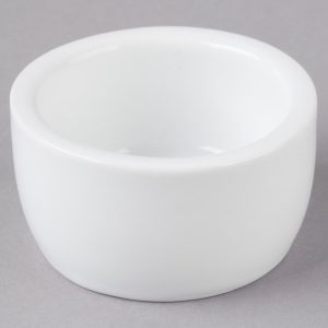 RAMEKIN DE CERAMICA CAPACIDAD DE 59ml (2 oz.) MARCA ECOR BLANCO BRILLANTE