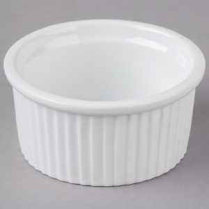 RAMEKIN DE CERAMICA CAPACIDAD DE 148ml (5 oz.) MARCA ECOR BLANCO BRILLANTE