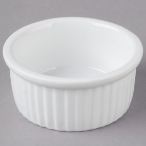 RAMEKIN DE CERAMICA CAPACIDAD DE 133ml (4.5 oz.) MARCA ECOR BLANCO BRILLANTE
