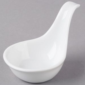 CUCHARA CERAMICA CAPACIDAD DE 30ml (1 oz.) MARCA ECOR BLANCO BRILLANTE