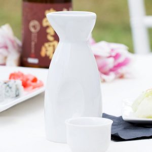 Bote para Sake de 296 ml Blanco Brillante Marca Ecor