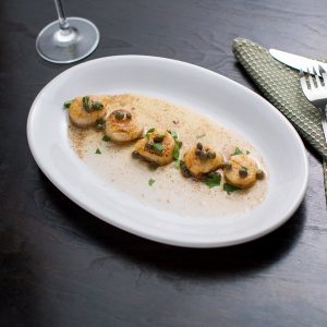 Plato Ovalado de 29.8 x 20.3 cms cms Blanco Brillante Marca Ecor