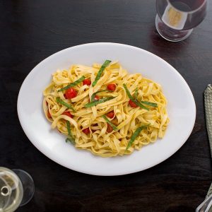 Plato Ovalado de 33 x 25.4 cms cms Blanco Brillante Marca Ecor