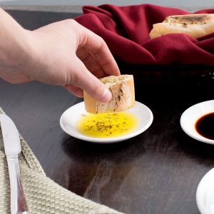 Plato Redondo Coupe de 10.2 cms Blanco Brillante Marca Ecor