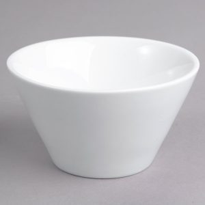 PLATO BOWL TAZON CONSOME CAPACIDAD DE 237ml (8 oz.) MARCA ECOR BLANCO BRILLANTE (CAJA CON 12 PIEZAS)