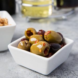 Plato Cuadrado de 118 ml Blanco Brillante Marca Ecor (36 PIEZAS POR CAJA)