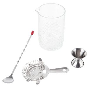 KIT PARA BAR 4 PIEZAS MODELO STIRKTBLK COLOR ACERO INOX