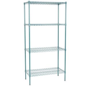 Estante de 18 x 36 Verde Epoxico con Postes de 74