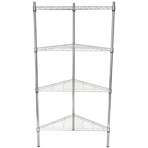 Estante de 24" Cromado Esquinero con Postes de 64"