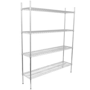 Estante de 14 x 60 Cromado con Postes de 74