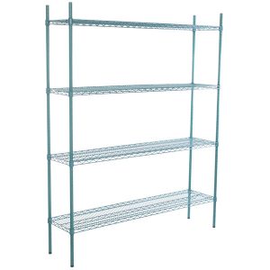 Estante de 14 x 60 Verde Epoxico con Postes de 74