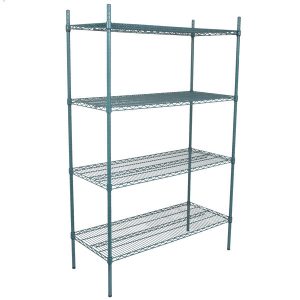 Estante de 21 x 48 Verde Epoxico con Postes de 74