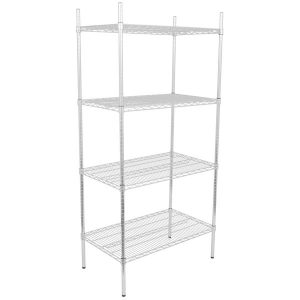 Estante de 21 x 36 Cromado con Postes de 74