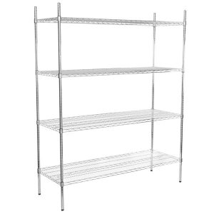 Estante de 21 x 60 Cromado con Postes de 74