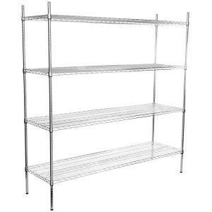 Estante de 21 x 72 Cromado con Postes de 74