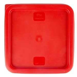 Tapa para Contenedor Cuadrado de 6 y 8 Qt. Polietileno Rojo