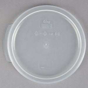 Tapa para Contenedor Redondo de 1 Qt.  Polipropileno Translucido